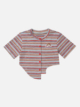 T-shirt à rayures irrégulières